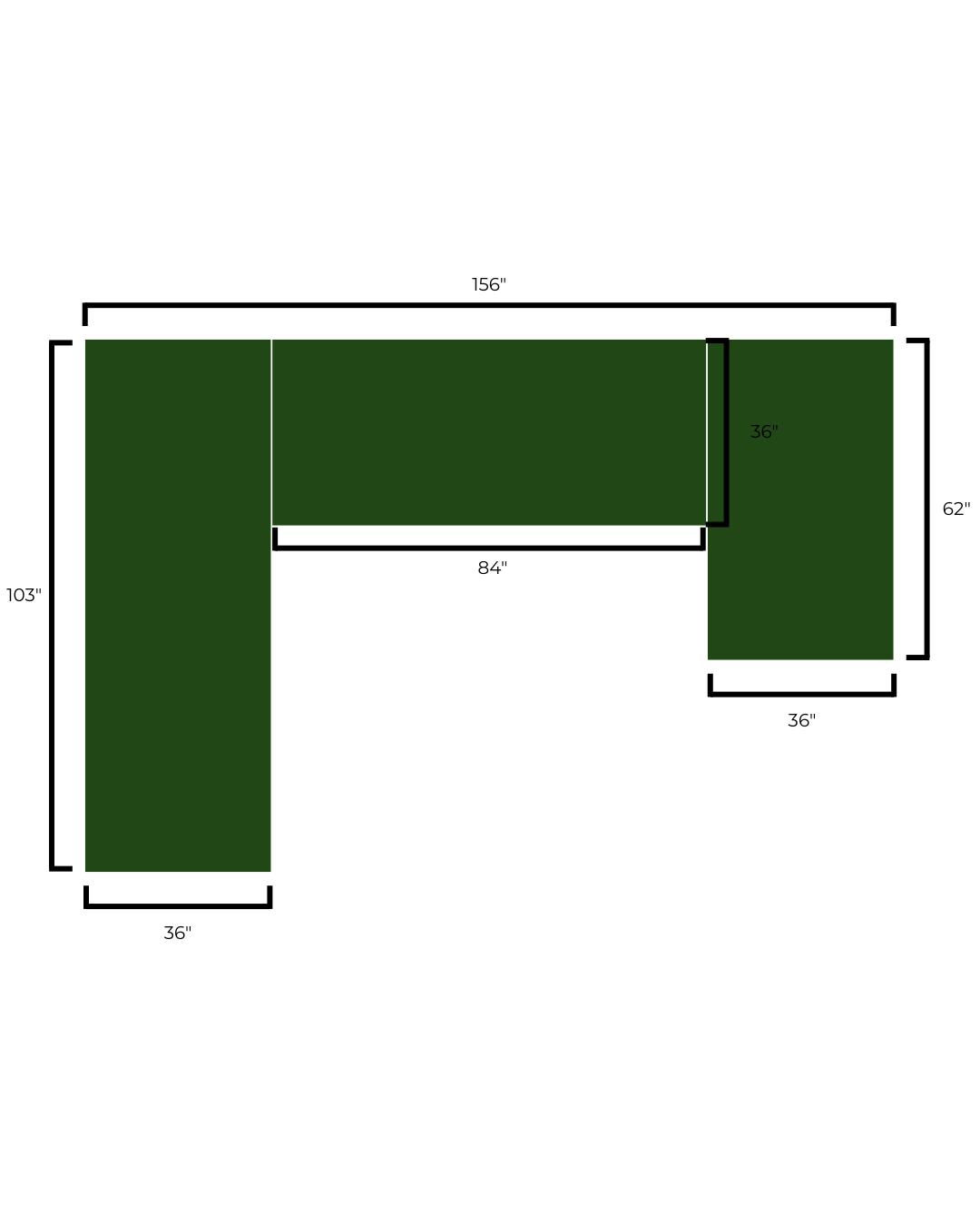 Century Sectional with Chaise, AS IS (0MK003)