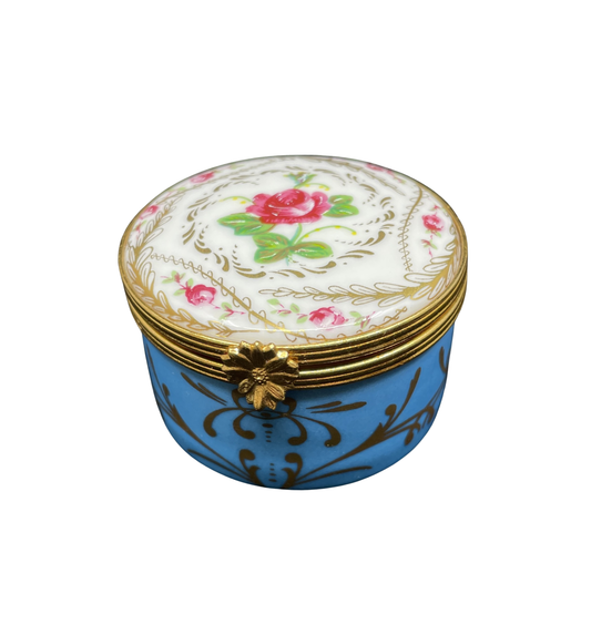 Limoges Rose Trinket Box (0I0006)