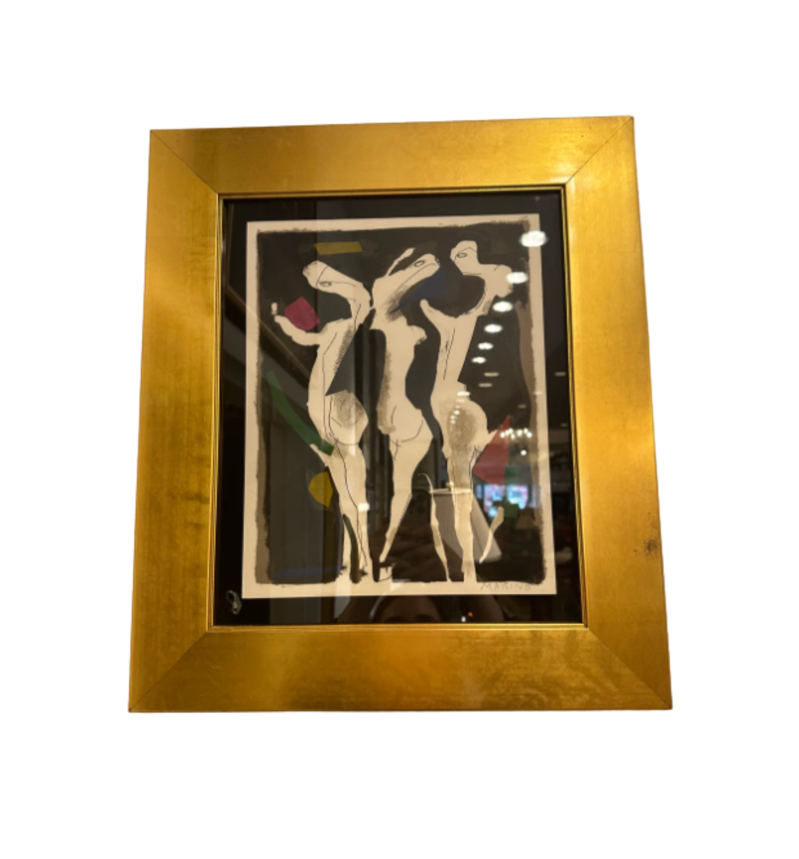 Marino Marini Framed, Signed Lithograph 