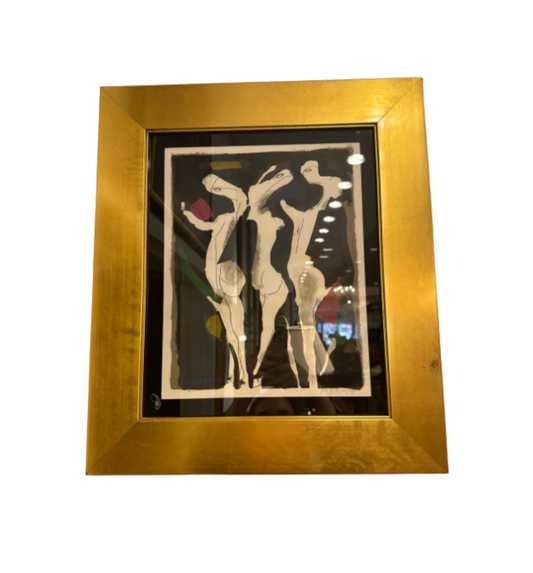 Marino Marini Framed, Signed Lithograph "Le Sacre Du Printemps" 1973 (21905)