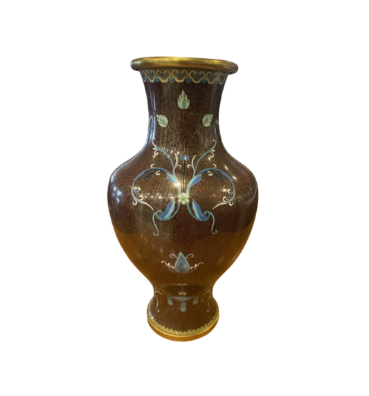 Mid Century Cloisonné Vase (0FE001)