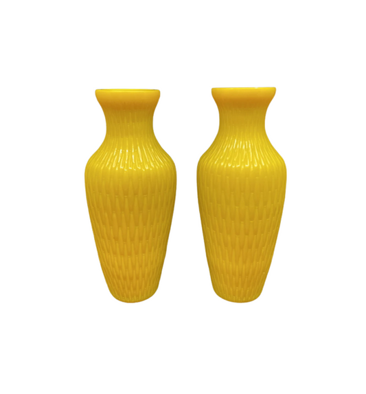 Pair of Antique Peking Glass Vases AS IS (61HCFY)