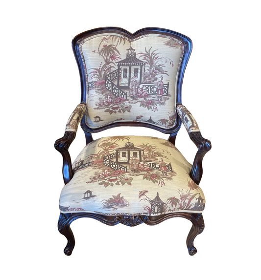 Hickory Chinoiserie Bergere Chair (0GZ009)