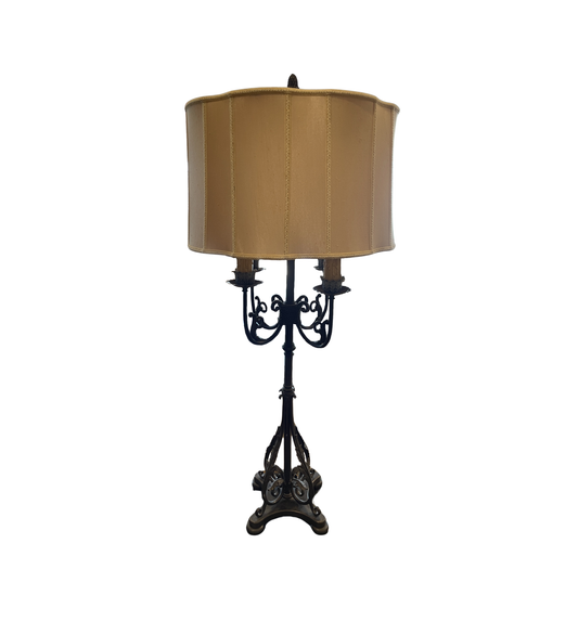 John Richard Black Iron Candelabra Lamp (05S011)