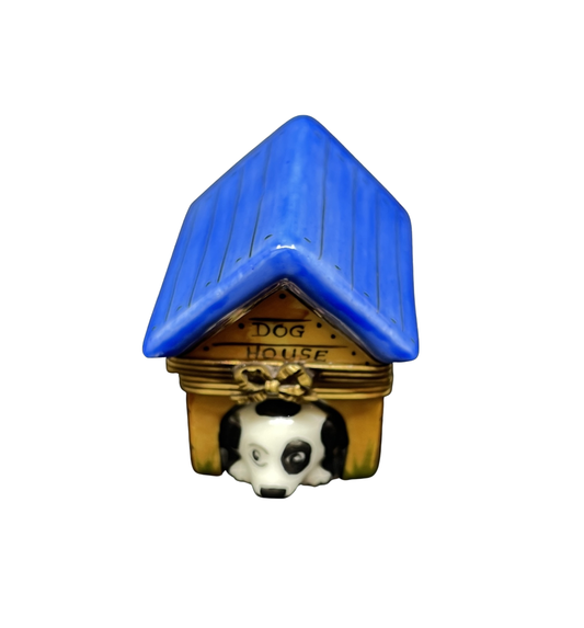 Limoges Trinket Box Dog House (0I000E)