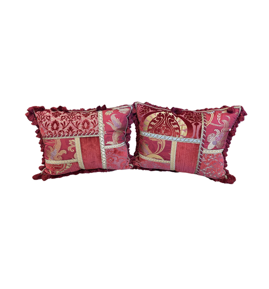 Fortuny Damask Pillow, a pair (0HP00D)