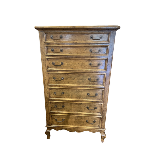 Bausman French Provincial Style Tall Chest of Drawers (0AN007)