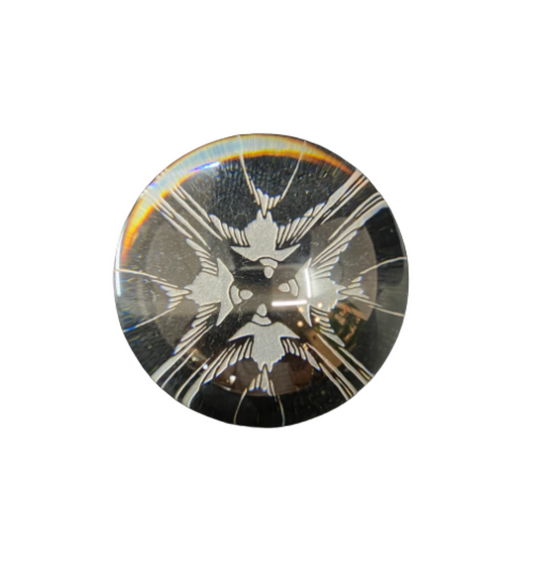 Lalique Bird Etched Bubble Paperweight (H3CJ3W, 6H9YNR)