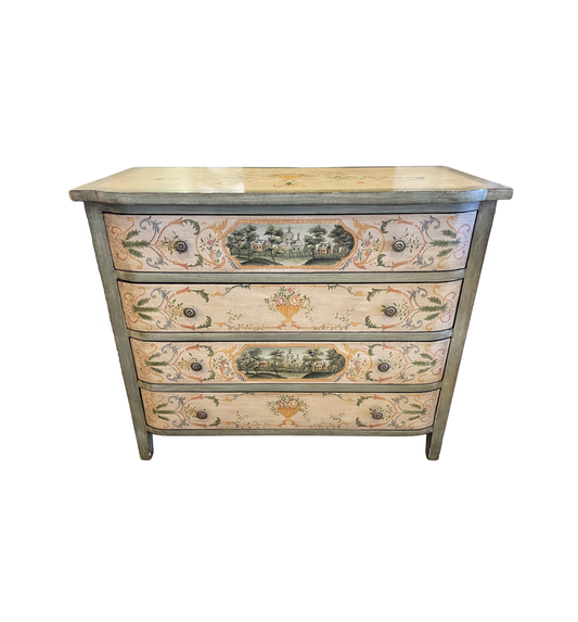 Sarreid Italian Provincial style faux finished chest (0HE009)
