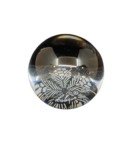 Lalique Bouquets Etched Bubble Paperweight (CU735L)