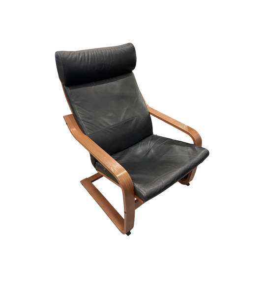 Ikea Black Poang Cantilever Chair, AS IS (Two available) (0HV001)