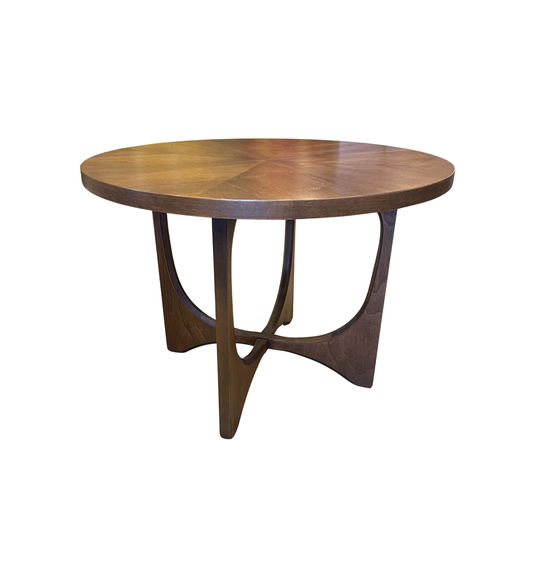 Broyhill Brasilia Round End Table, Walnut (0HU004)