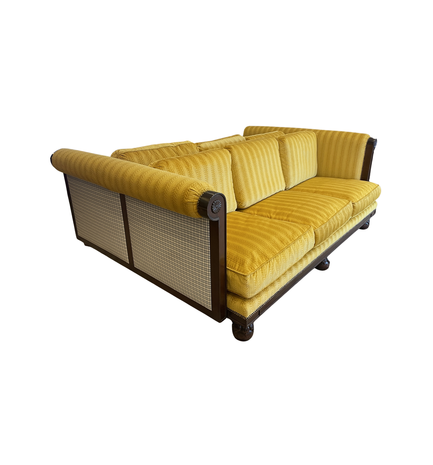 Double Sided Custom Sofa in gold damask (0HP00C)