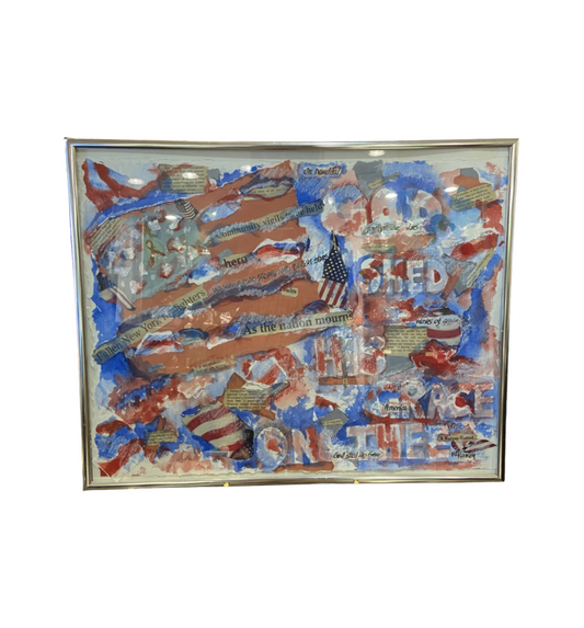 ND Kenney "God Shed His Grace" Multi Media 9/11 Themed Collage (PDZTEU)