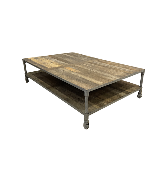 Restoration Hardware Dutch Industrial Oversized Coffee Table (0HP002)