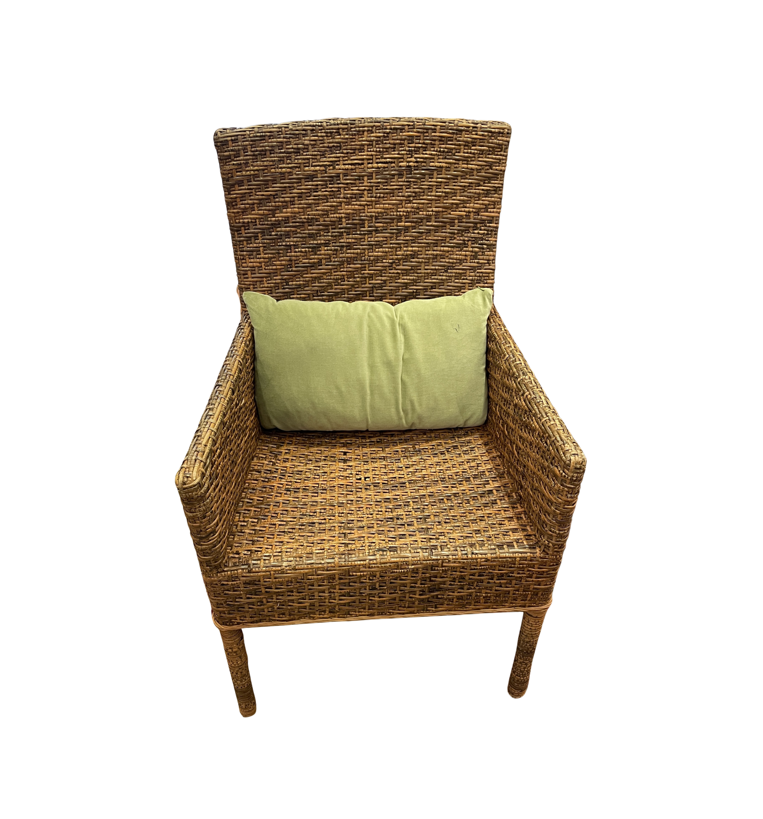 Rushed Arm Chair with Green Lumbar Pillow AS IS (0NX008) – The