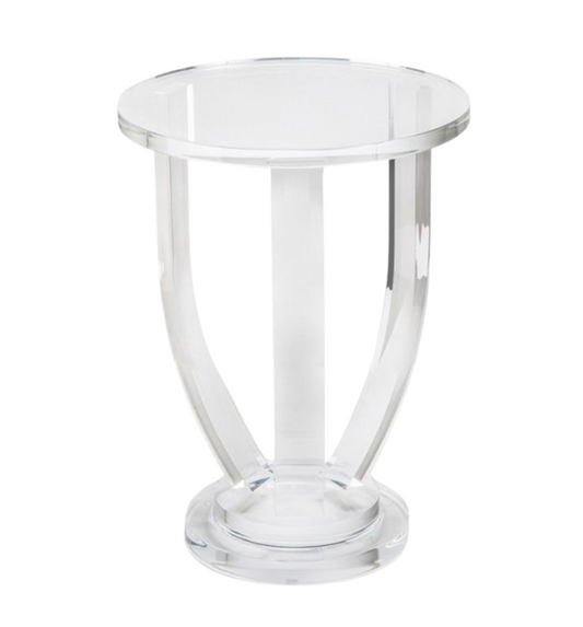 Interlude Pedestal Acrylic Cocktail Table (Two Available) (01B016)