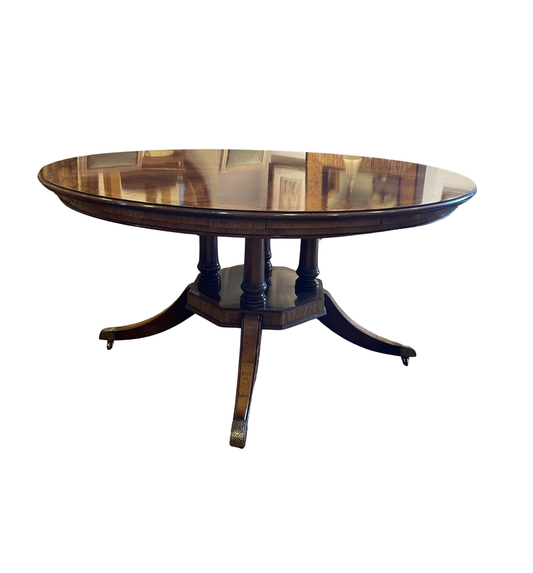 Restall Brown and Clennell Round Dining Table with Leaves (0HP00I)