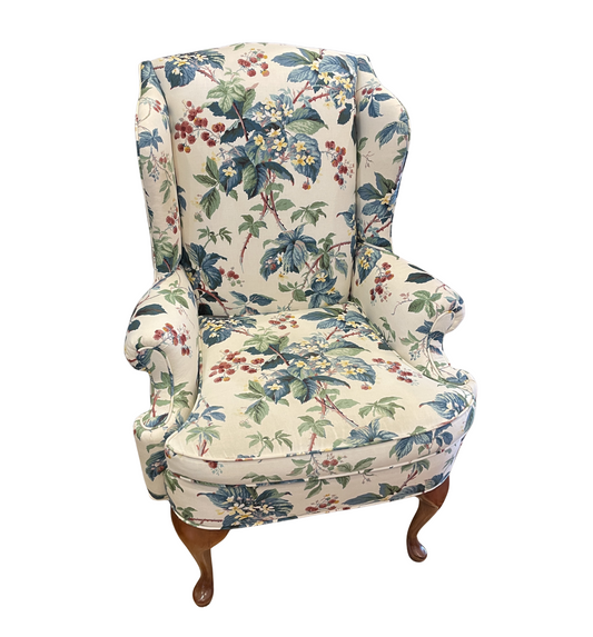 Floral Wing Back Chair (0H000Q)