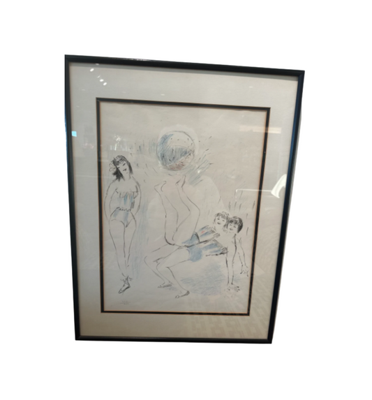 Marcel Vertes Lithograph Circus Performers (25892)