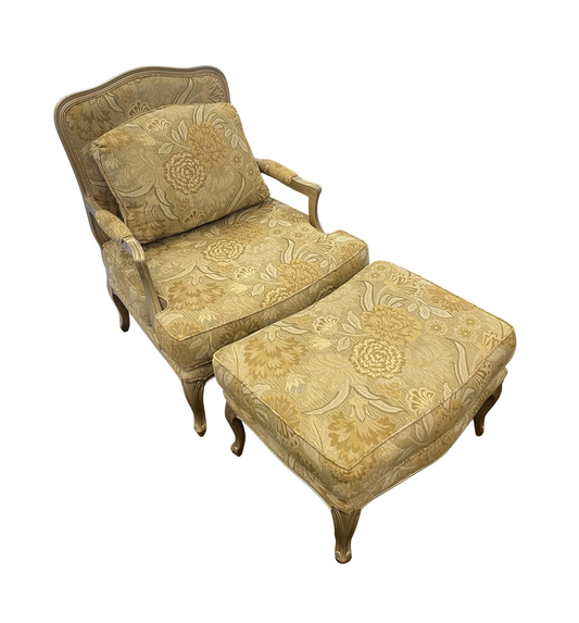 Marge Carson Chair and Ottoman (0GR001)