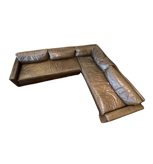 Restoration Hardware Brown Maxwell Sectional (0GW005)