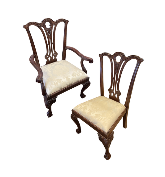 Kittinger Chippendale Dining Chairs, A set of 10 (0HR002)