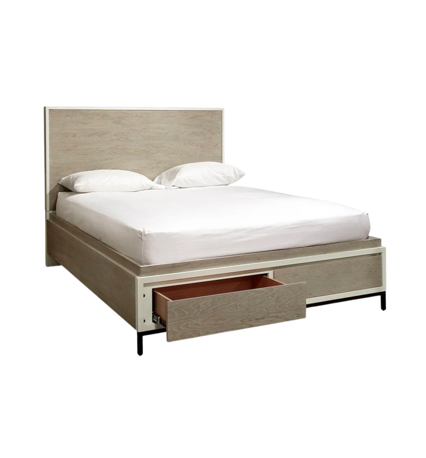 Universal King Bed with Storage Footboard (02J001)