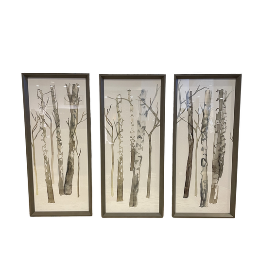 Ballard Designs Birch Tree Tryptic, retail $785 (0G2005)