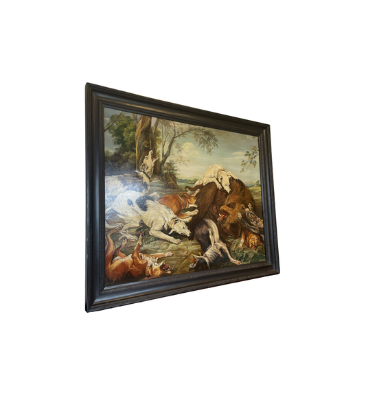 Frans Snyders Reproduction Oil on Canvas, Wild Boar Hunt Scene (0HP012)