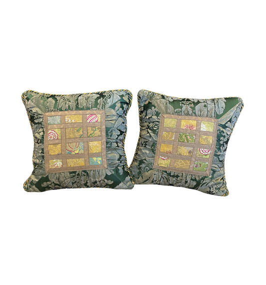 Pr. Taffeta and damask pillows (0HP00F)