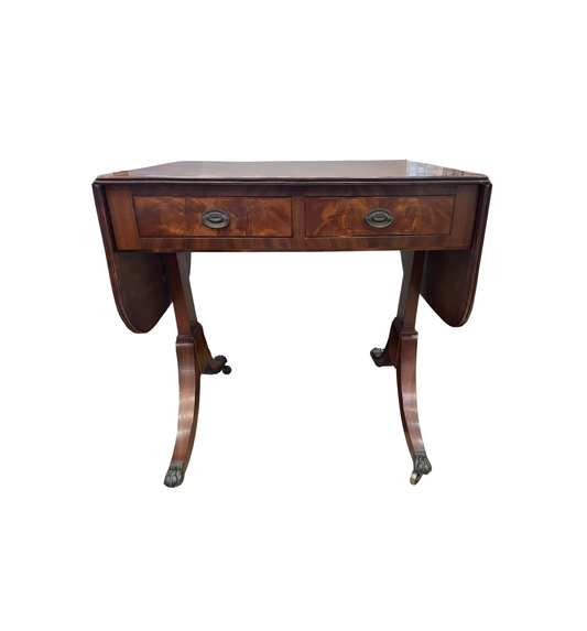 Antique George III Drop Leaf Library Table/Sofa Table (0HP007)