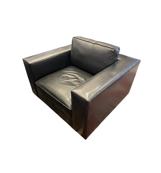 Restoration Hardware Maddox Leather Arm Chair (Two available) (0HV006)