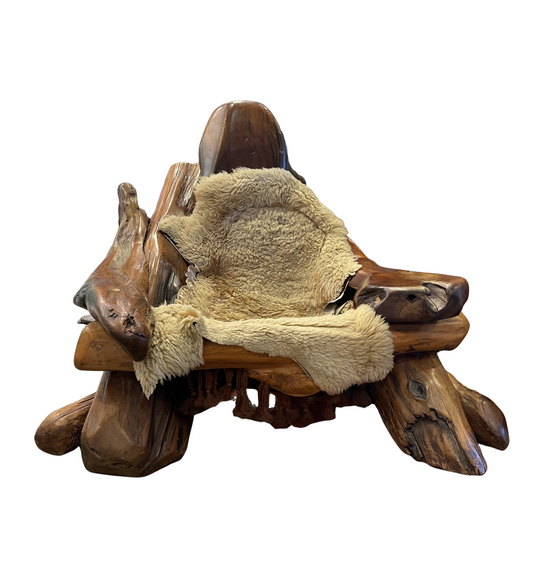 Redwood Sculptural Chair, attr: Daryl Stokes c1970s (0GX002)