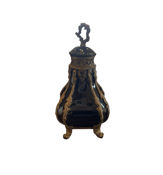 Castilian Black Bottle Vase (05S00F)