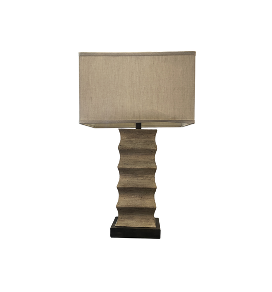 Currey and Co Table lamp with faux finished waterfall base (0HE008)