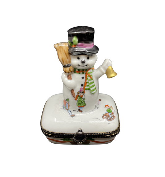 Limoges Snowman Trinket Box (0I0009)