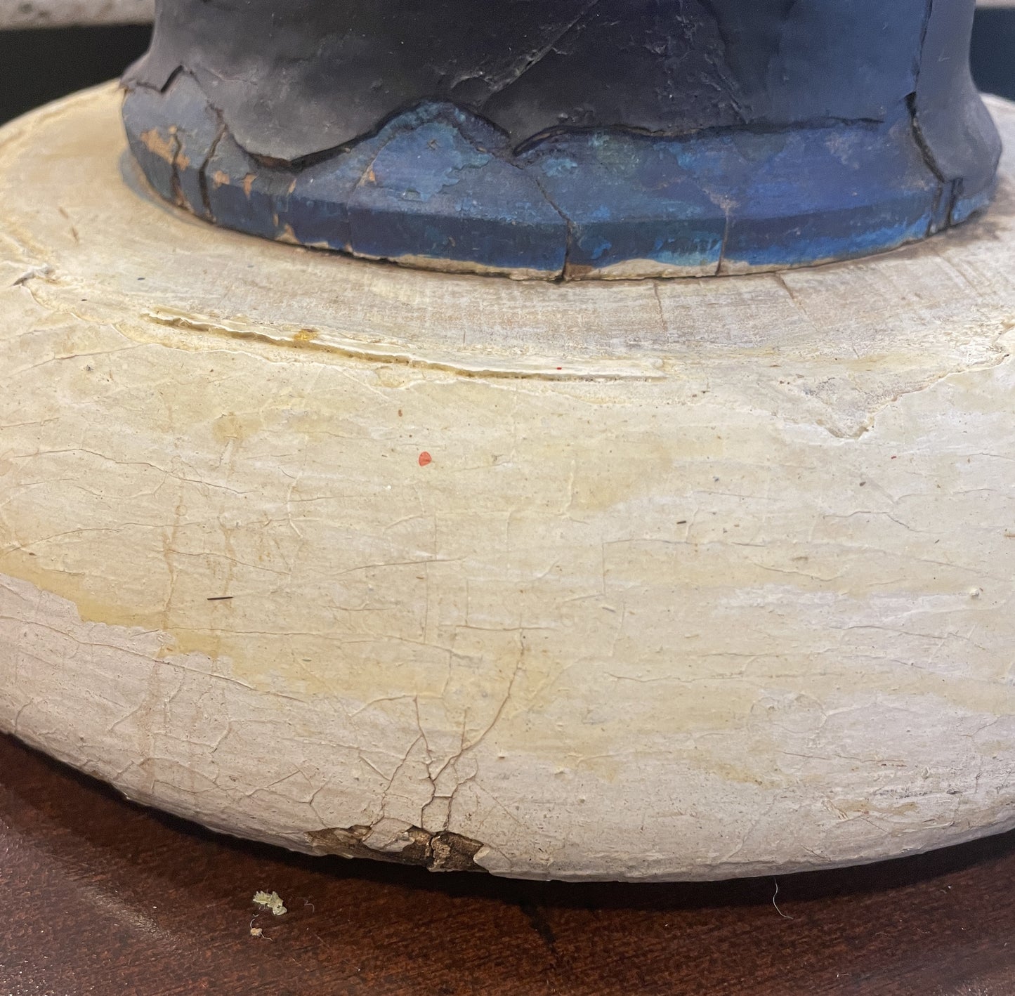 Folk Art Carved Uncle Sam on Oil Barrel (02J00H)