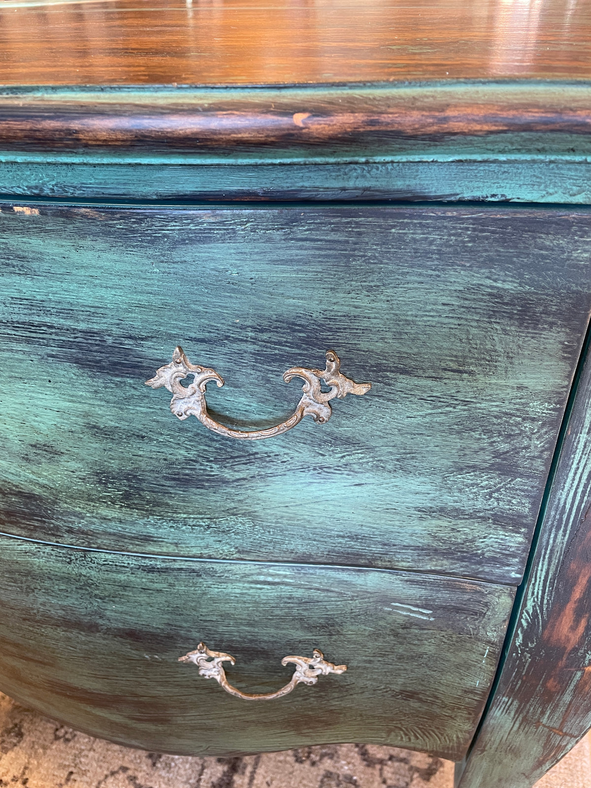 Faux Finished Bombe Chest (Two available 0QP01H 0QP01I)