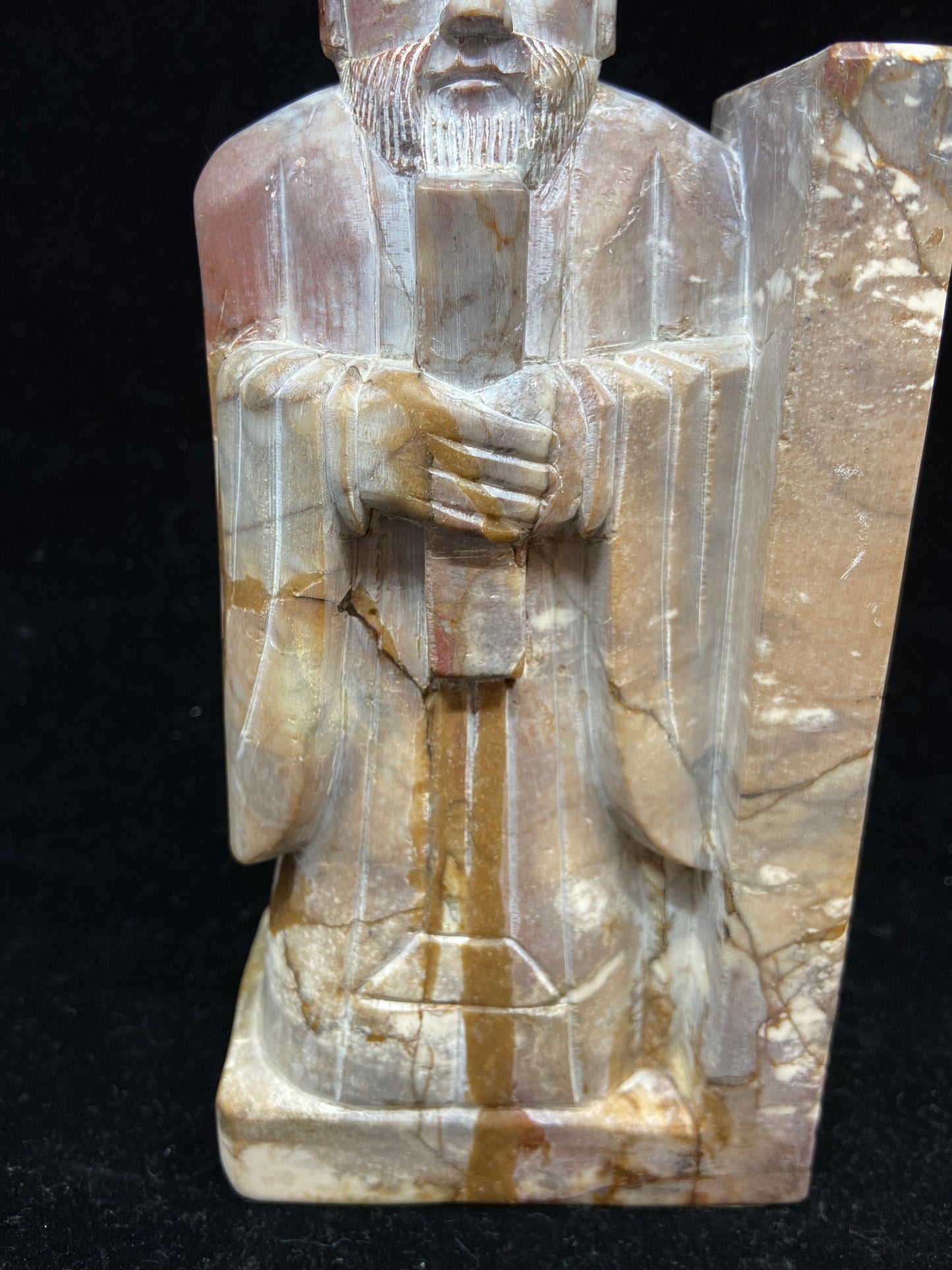 Chinese Soapstone Scholar Bookends (YDLBRN)