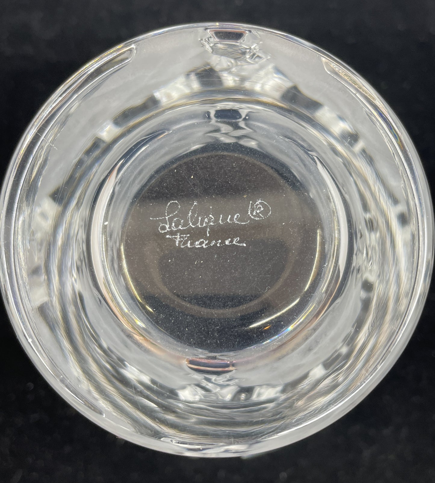 Lalique "Chene" Double Old Fashioned Glass, Discontinued (Twelve available) (0J8001)