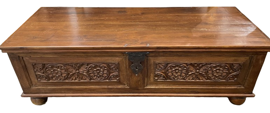 Faux Finished small two door console chest (0DK003)