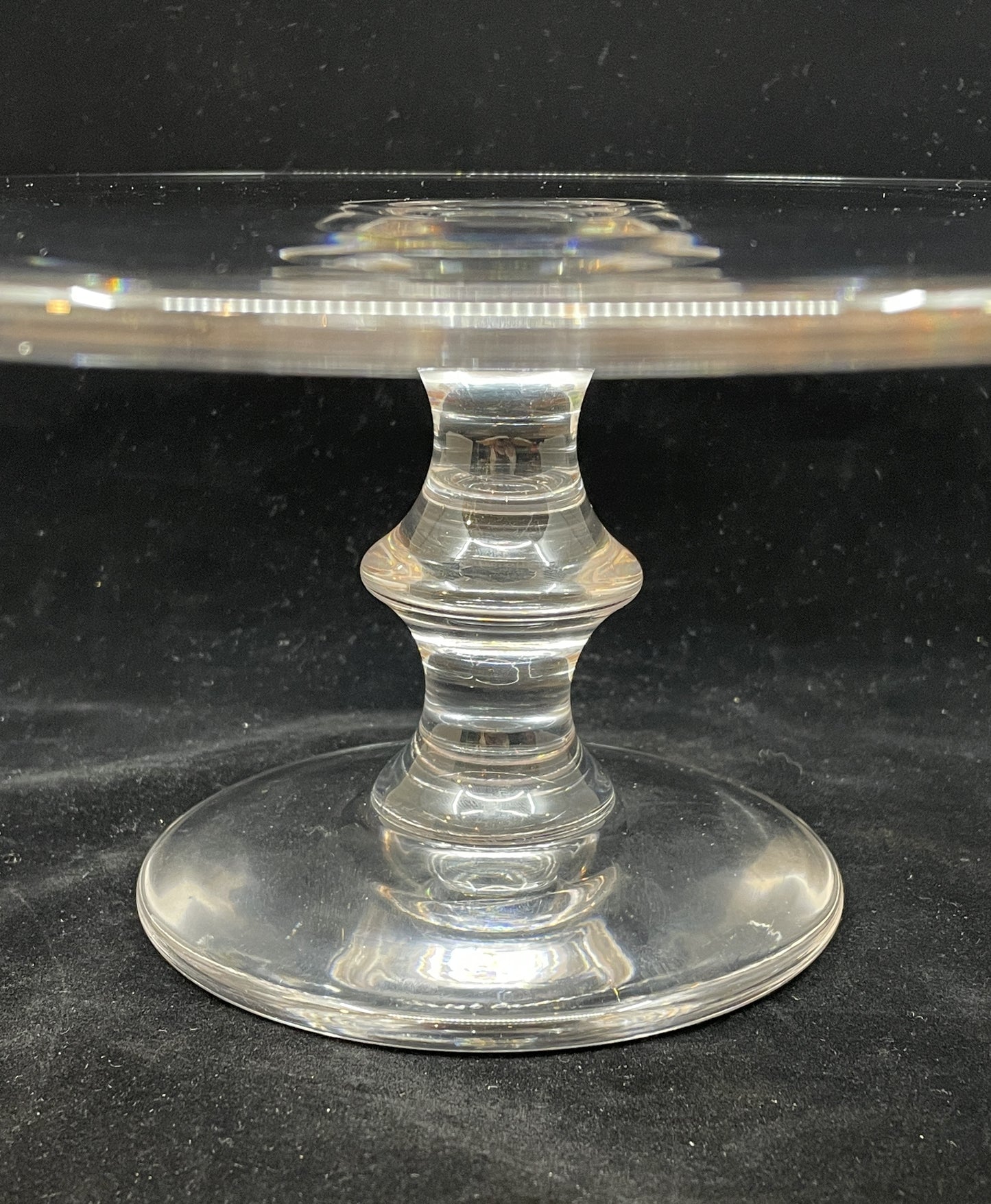 Val St. Lambert "State Plain" Cake Plate (0B5008)