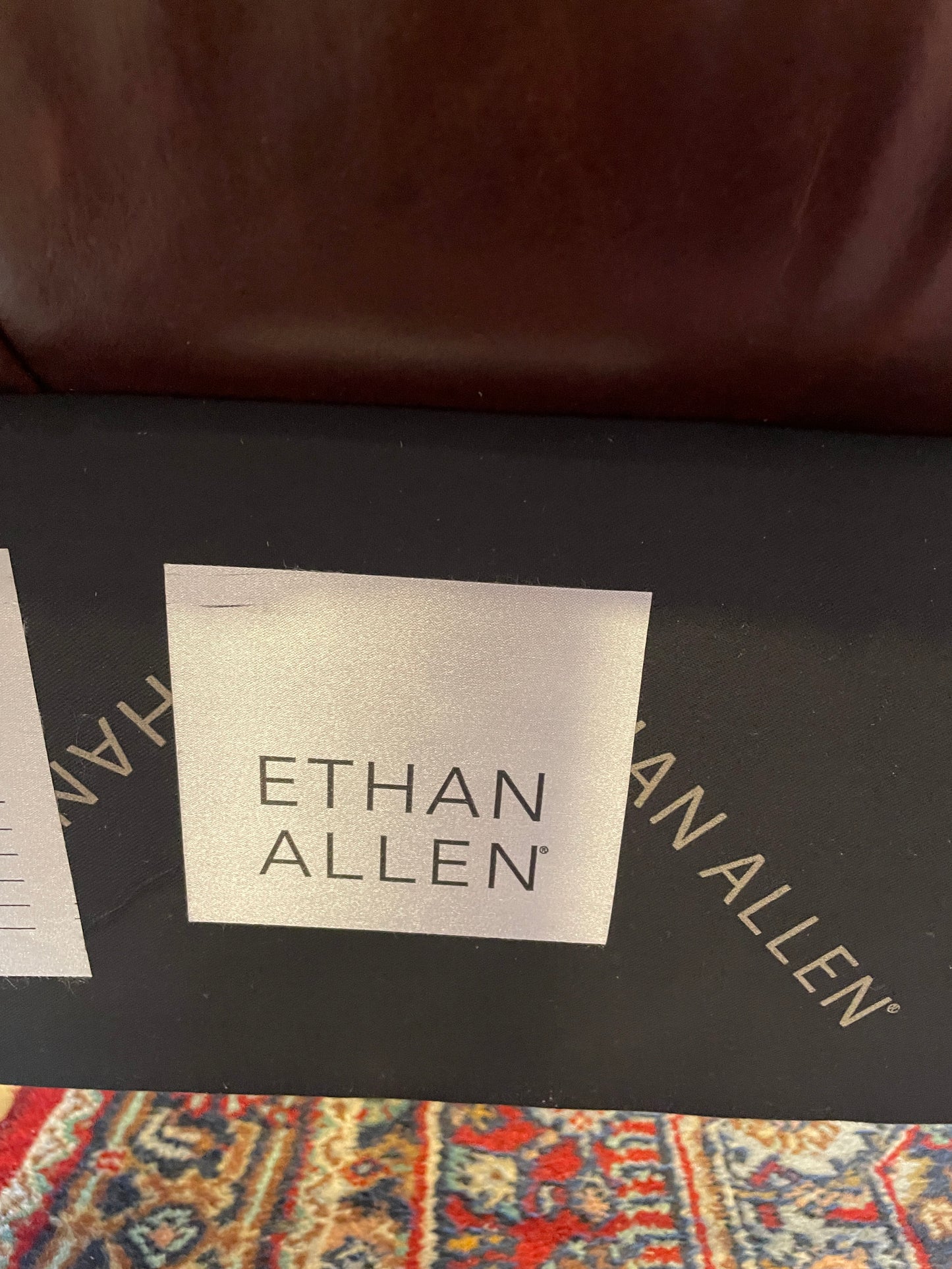 Ethan Allen Leather Tufted - QUEEN (0F1006)