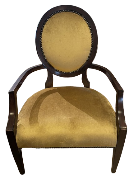 Marge Carson Oval Back Chair - AS IS (0F1002)