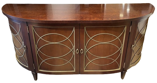 Hickory Chair Demilune AS IS (0F1005)