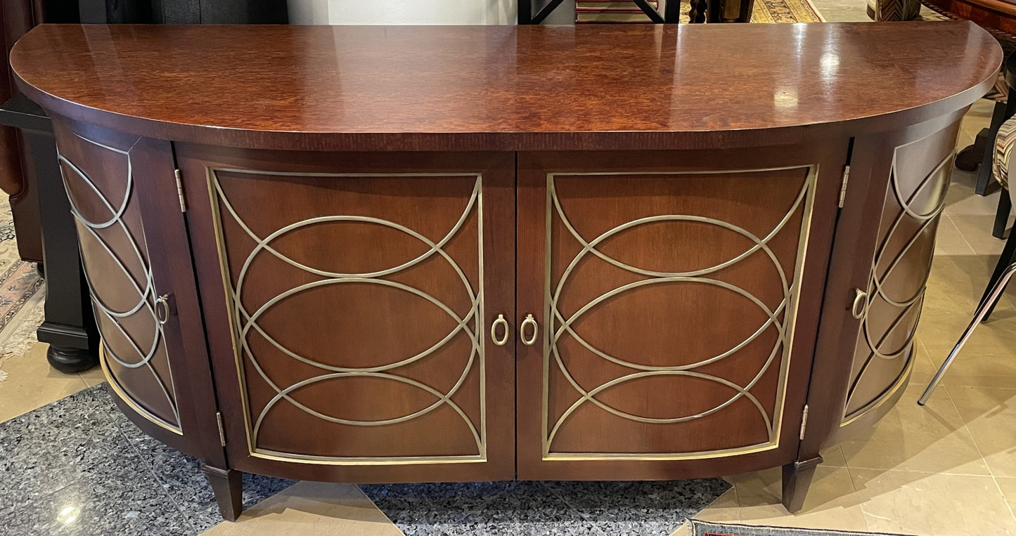 Hickory Chair Demilune AS IS (0F1005)