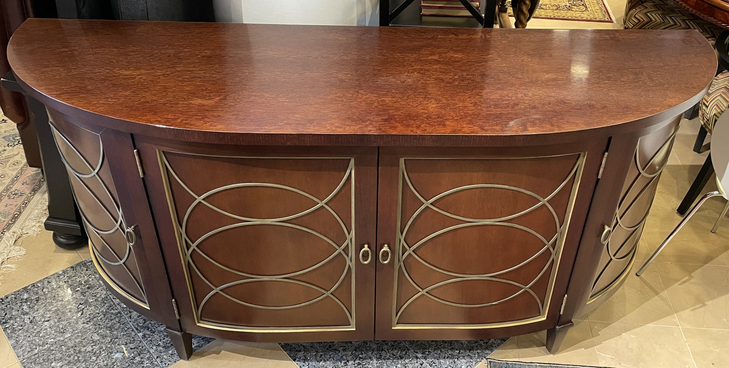 Hickory Chair Demilune AS IS (0F1005)
