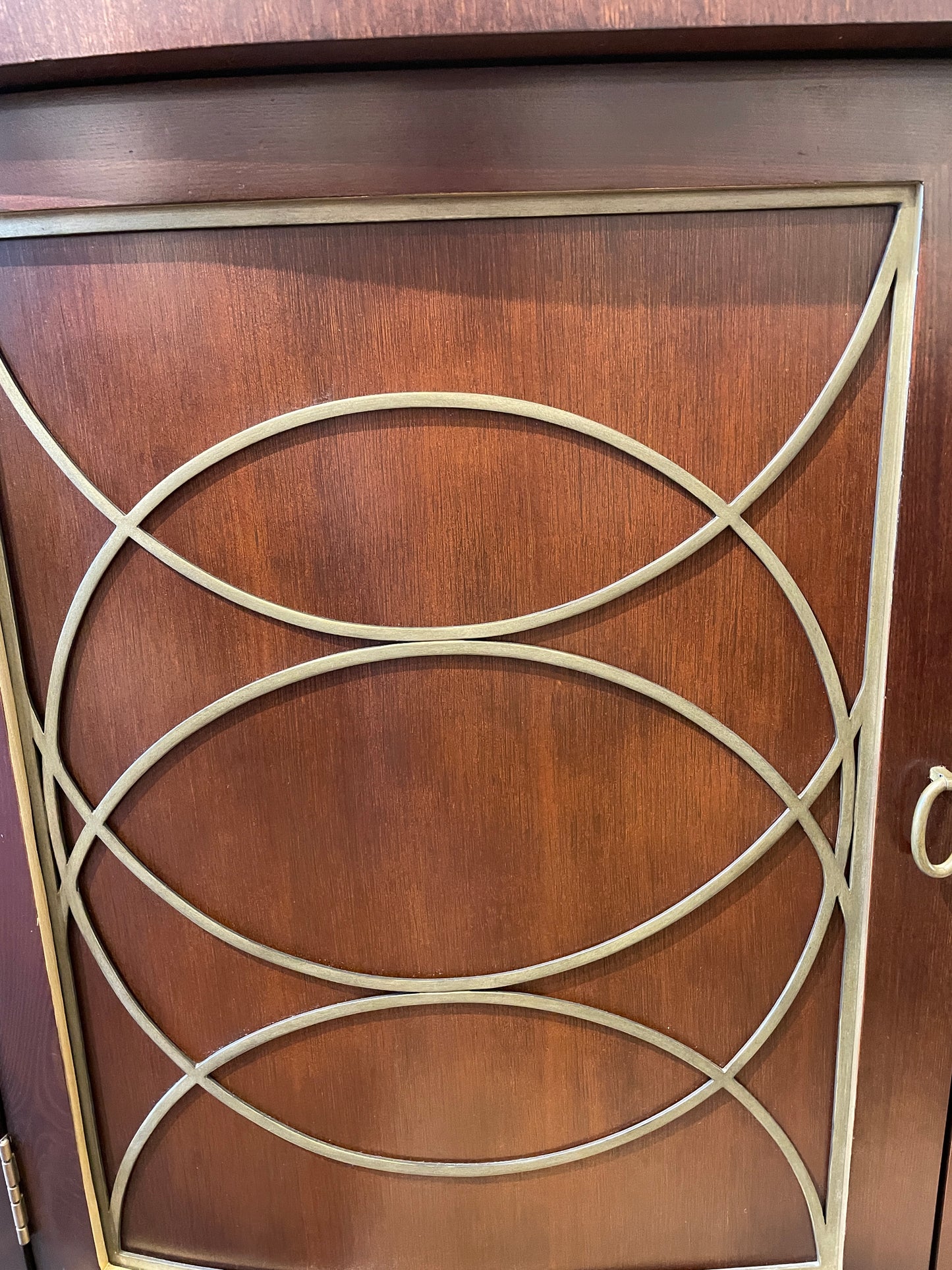 Hickory Chair Demilune AS IS (0F1005)