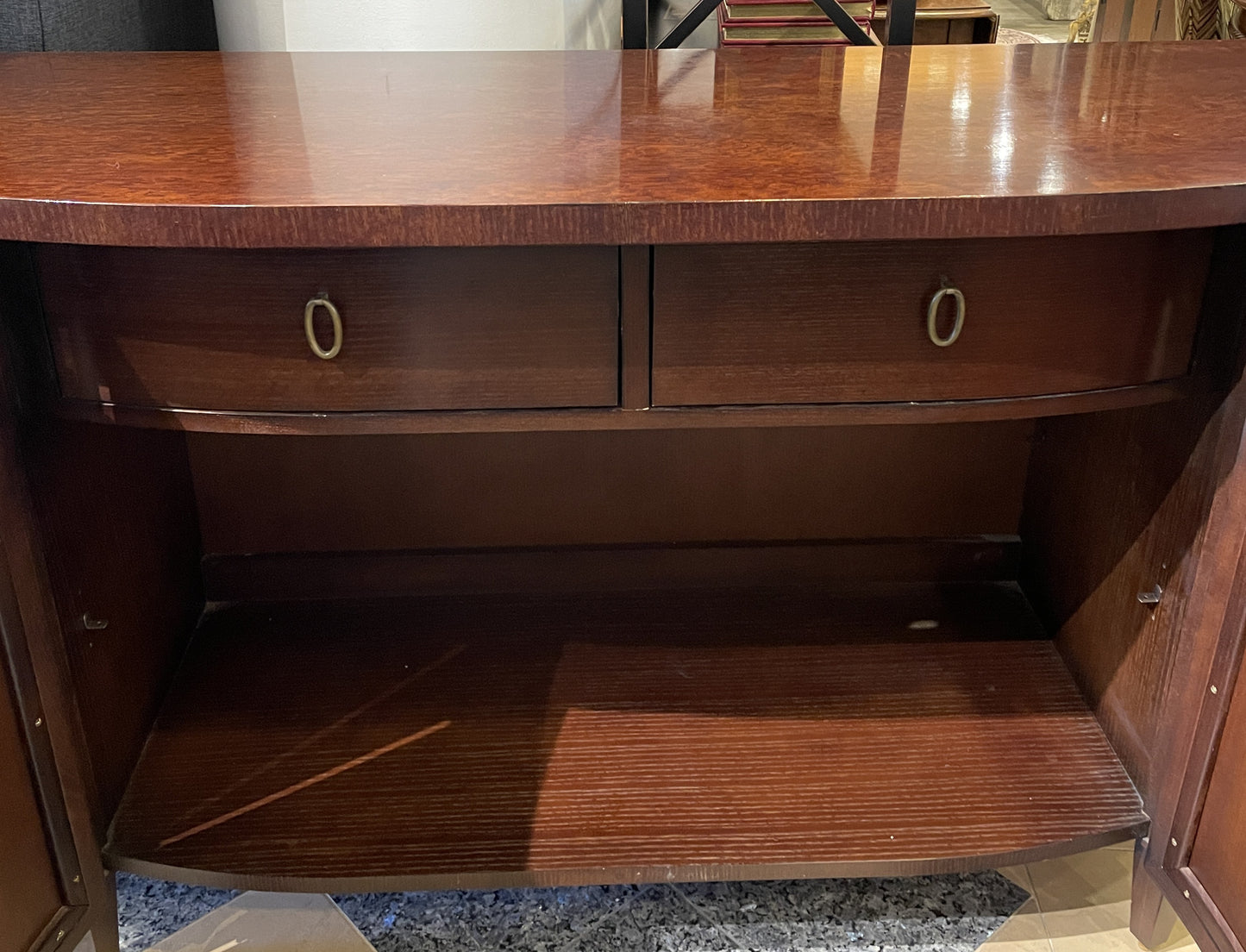 Hickory Chair Demilune AS IS (0F1005)
